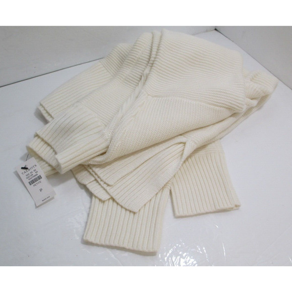 NWT Talbots Womens Size P Knit Sweater Pullover Ivory ($89) - Picture 9 of 9